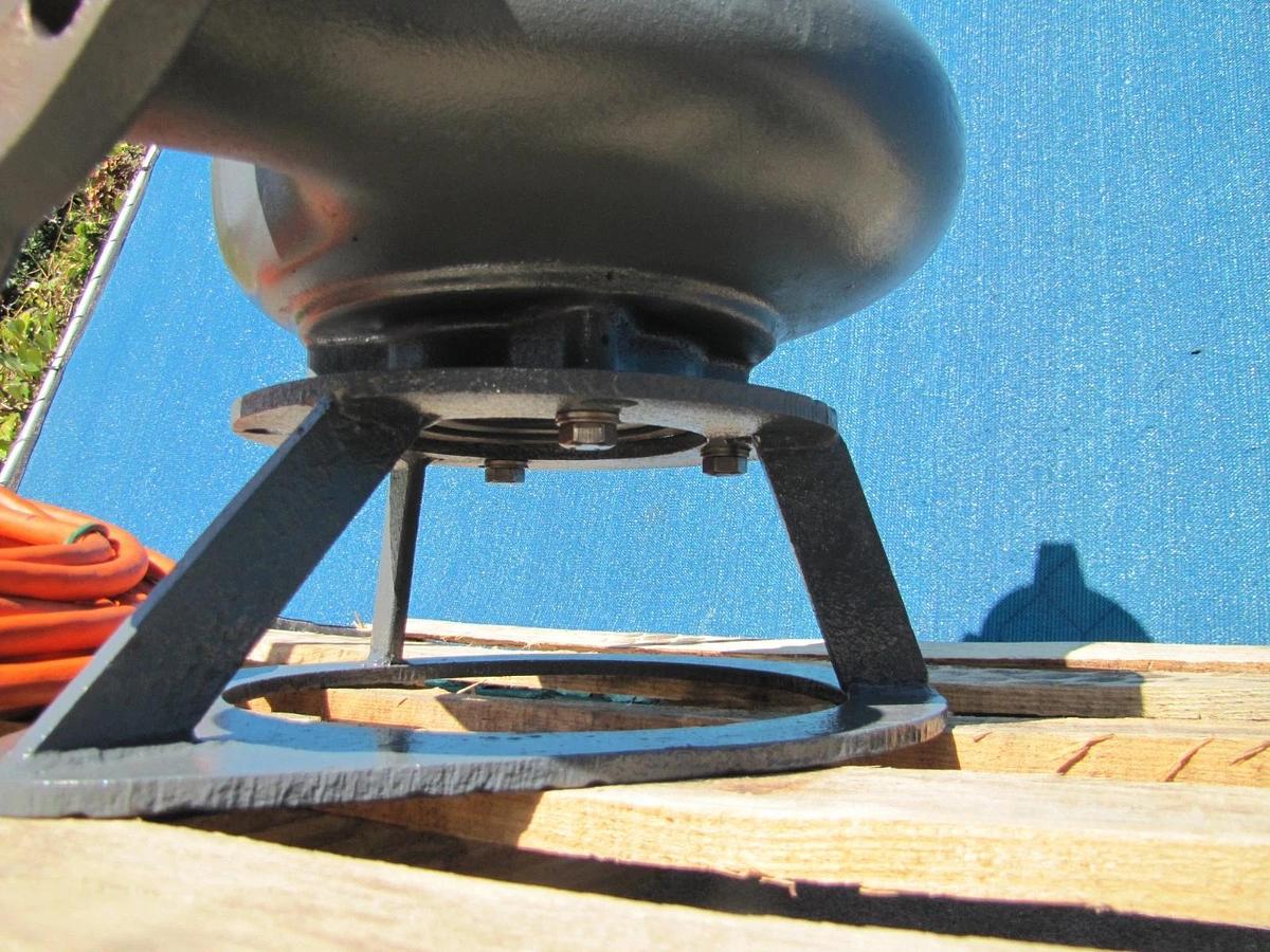 Used Flygt 5 HP Submersible Trash Water Sump Pump 200V 3PH 4" Outlet 48' Cable