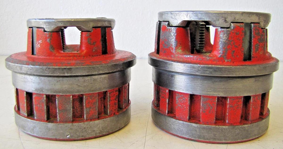 Used RIDGID 12-R Exposed Ratchet Threader Set 1/8", 1/2", 3/4", 1", 1-1/4", 1-1/2", 2 95691552075