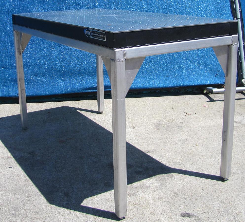 Used Newport NRC 48" x 24" Breadboard Optical Table With Legs Stand 29" High