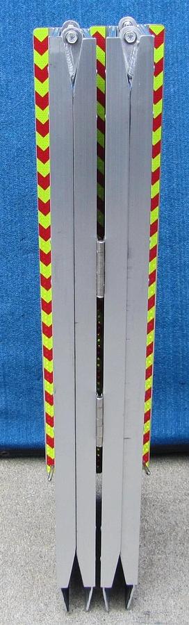 Used Aluminum Folding Loading Ramp 6 ft Long x 28.5 in Wide Portable 600 lbs