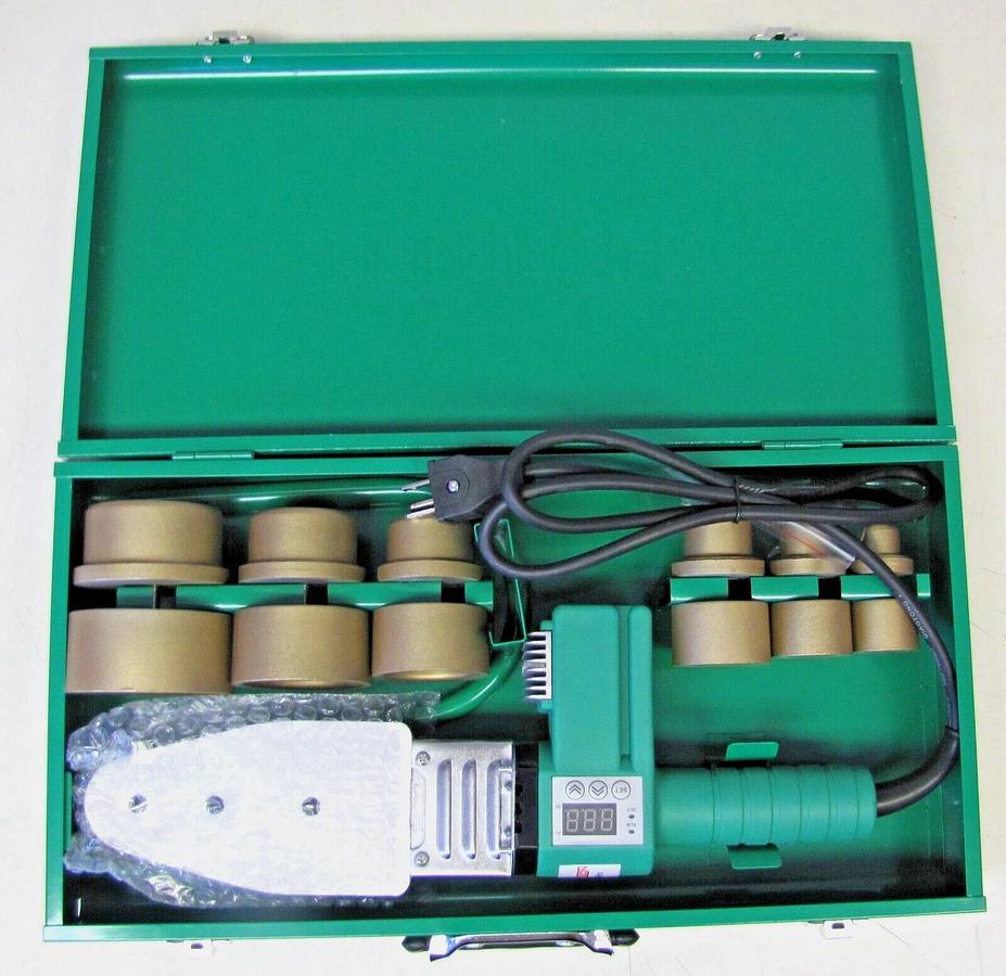 Used POLY FUSION HDPE PE Pipe Butt Welder Up to 63mm Socket Heater Machine