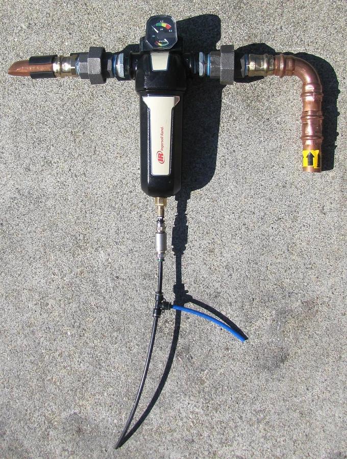 Used Ingersoll Rand 120 Gallon Air Receiver Tank w/ Filter Oil Separator & Regulator