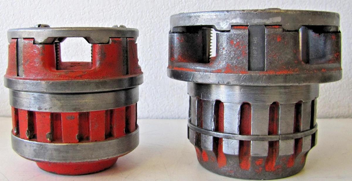 Used RIDGID 12-R Exposed Ratchet Threader Set 1/8", 1/2", 3/4", 1", 1-1/4", 1-1/2", 2 95691552075