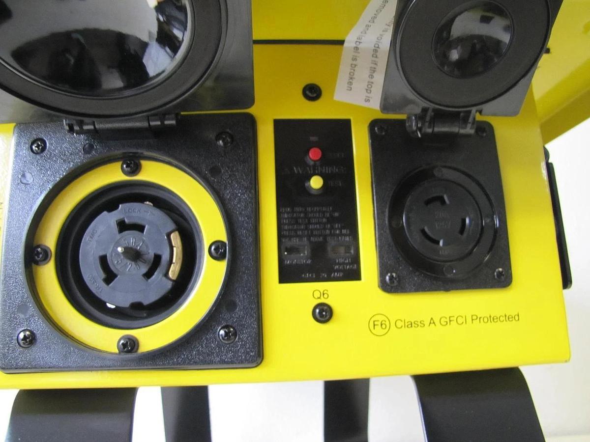 Used Voltec 125/250V 50A Temporary Power Distribution Spider Box T-BOX-6L Twist Lock