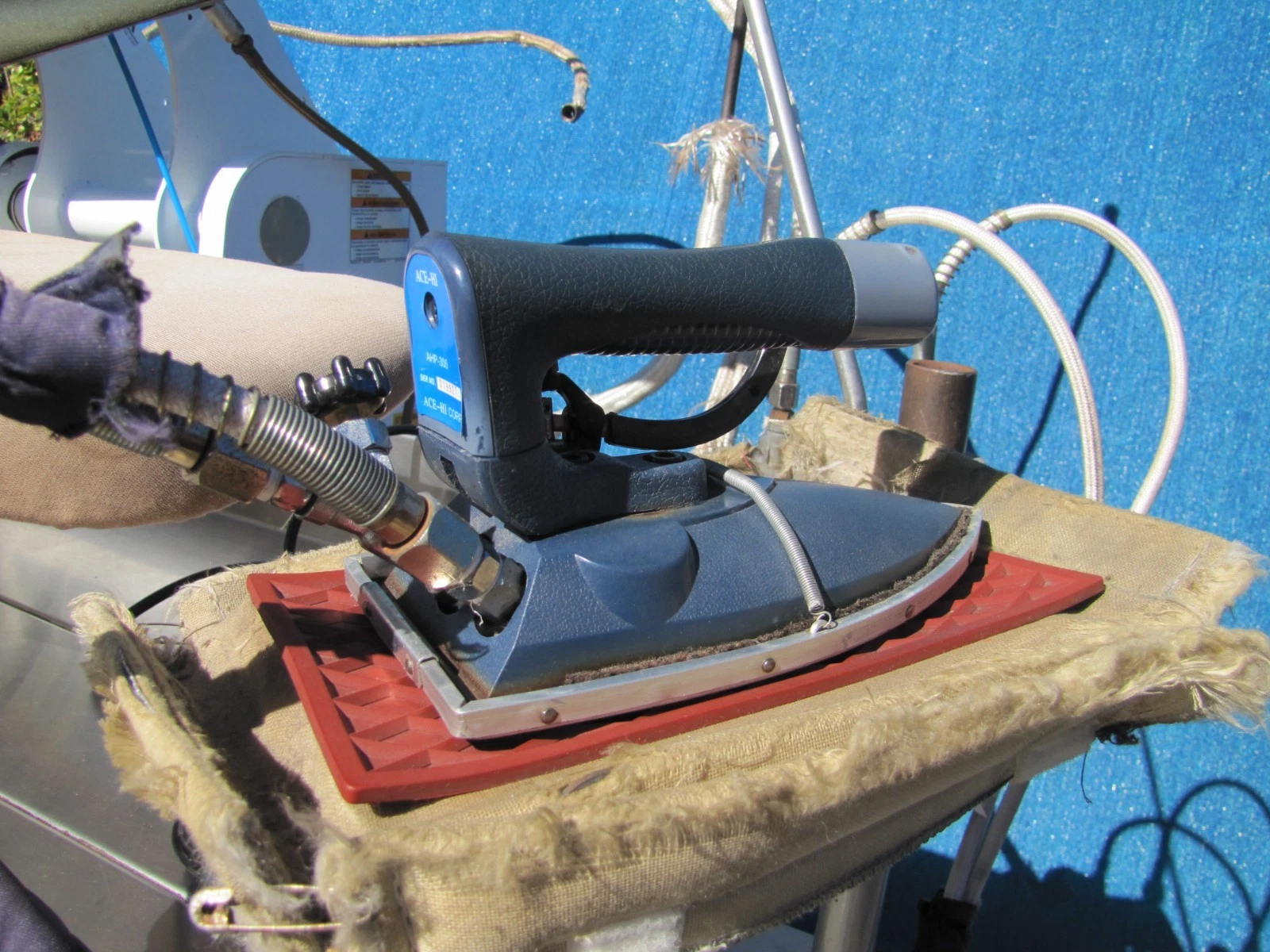 Used Ajax ADCF0446R10002 Dry Cleaning Utility Steam Press Legger Pants 115V w/ Iron
