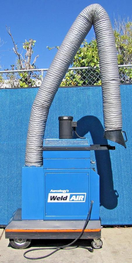 Used Aercology 1HP Portable Weld Fume Dust Extractor Air Cleaner HEPA Filter 120V