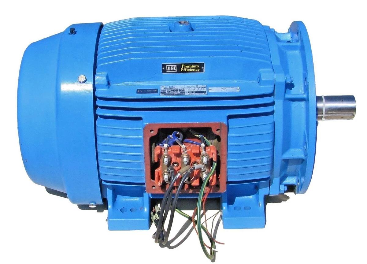 Used CompAir Hydrovane 75083-10 WEG 50 HP Electric Motor 400V 3 Phase 50Hz 1480 RPM