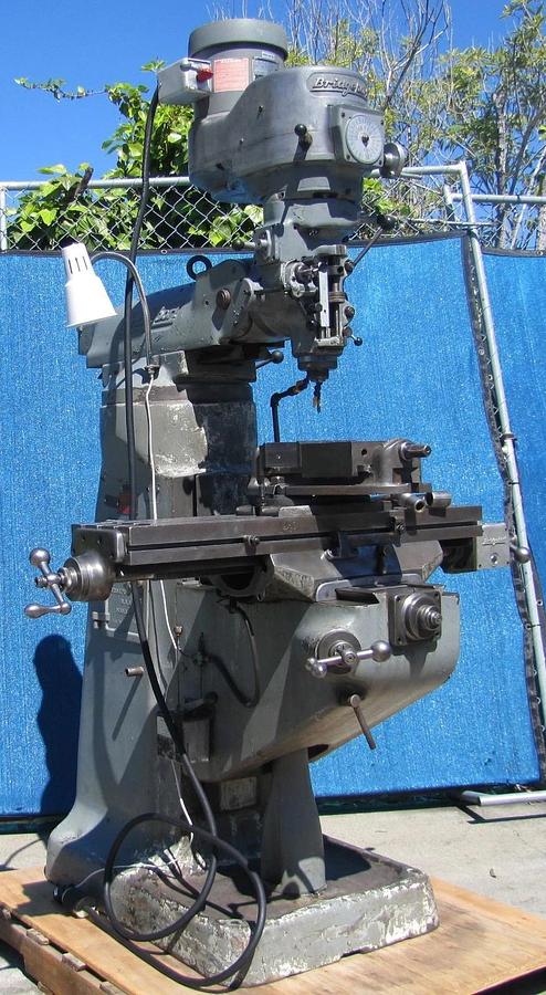 Used Bridgeport 1.5 HP J Head Vertical Mill Milling Machine Variable Speed 460V 3 Ph