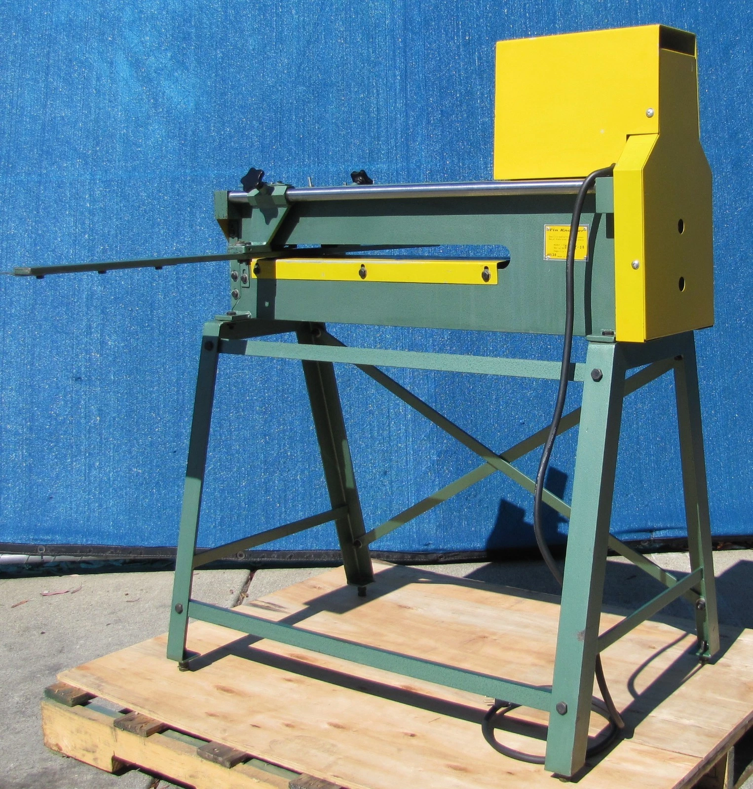 Used Tin Knocker 2024 Sheet Metal Slitter 20 Gauge 14" Throat HVAC Duct Cutter 115V