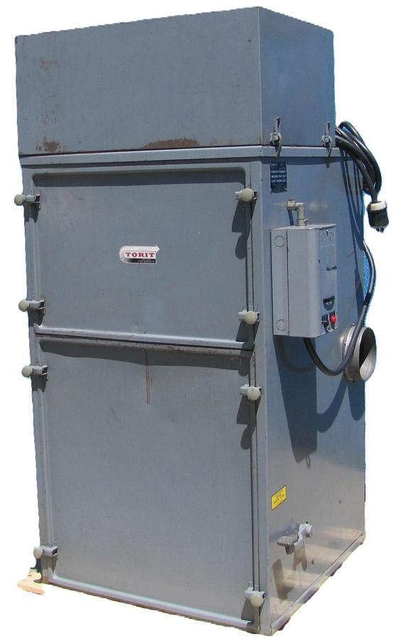 Used Torit 84 Dust Collector Air Filtration Unit 3 HP Baldor Blower Motor 230V 3 Ph