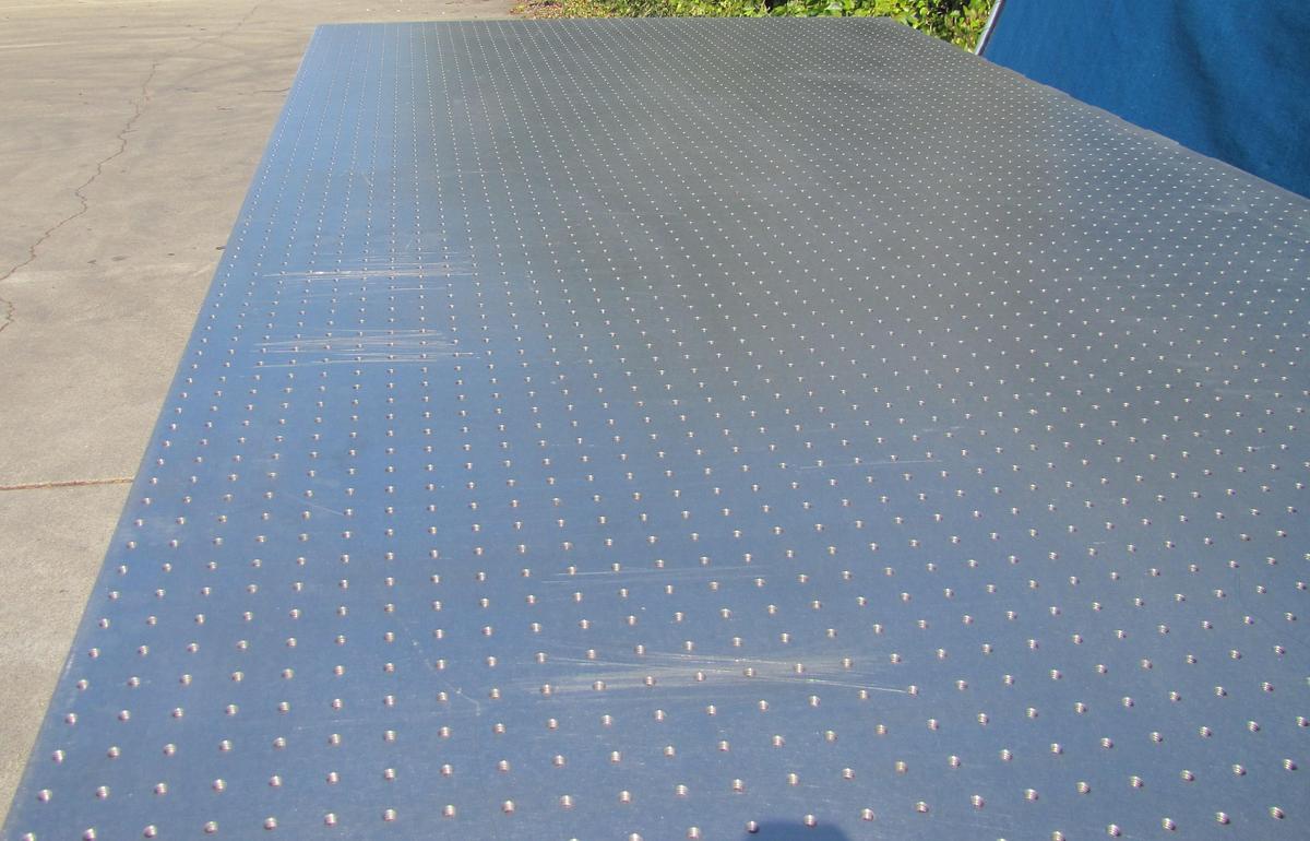 Used Newport RS 4000 10' x 4' Optical Breadboard Sealed Hole Table Top RL-2000 Legs