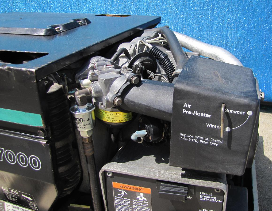 Used Cummins Onan Marquis 7000 Watt RV Mobilehome Gas Generator 120V Output