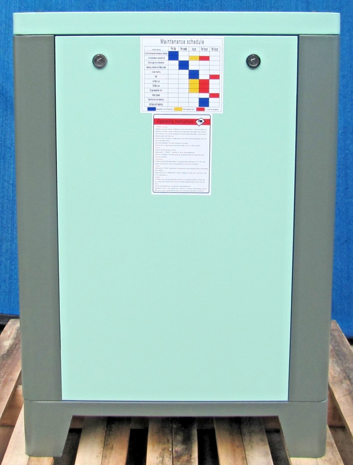 Used 2026 Maximus 10 HP Rotary Screw Air Compressor VFD 230V Single Phase