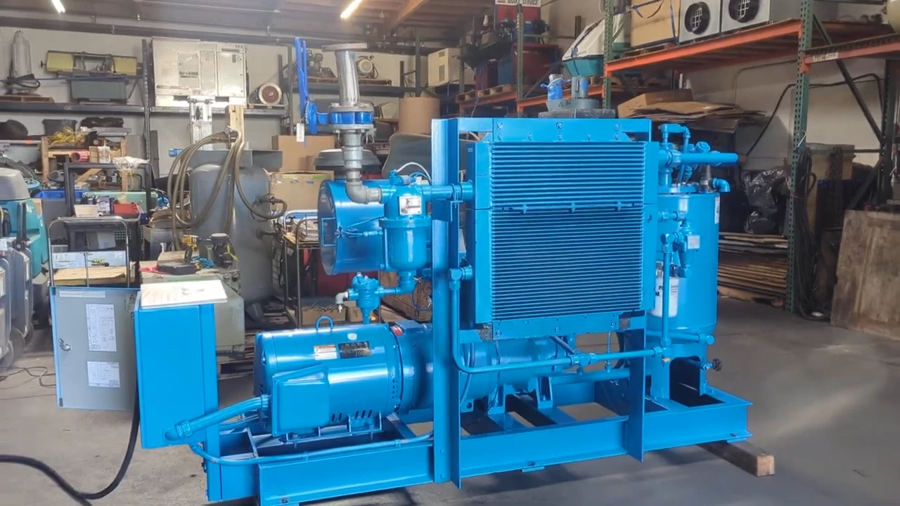 Used Quincy QNW G-242-F 50 HP Rotary Screw Air Compressor 460V 3 Phase
