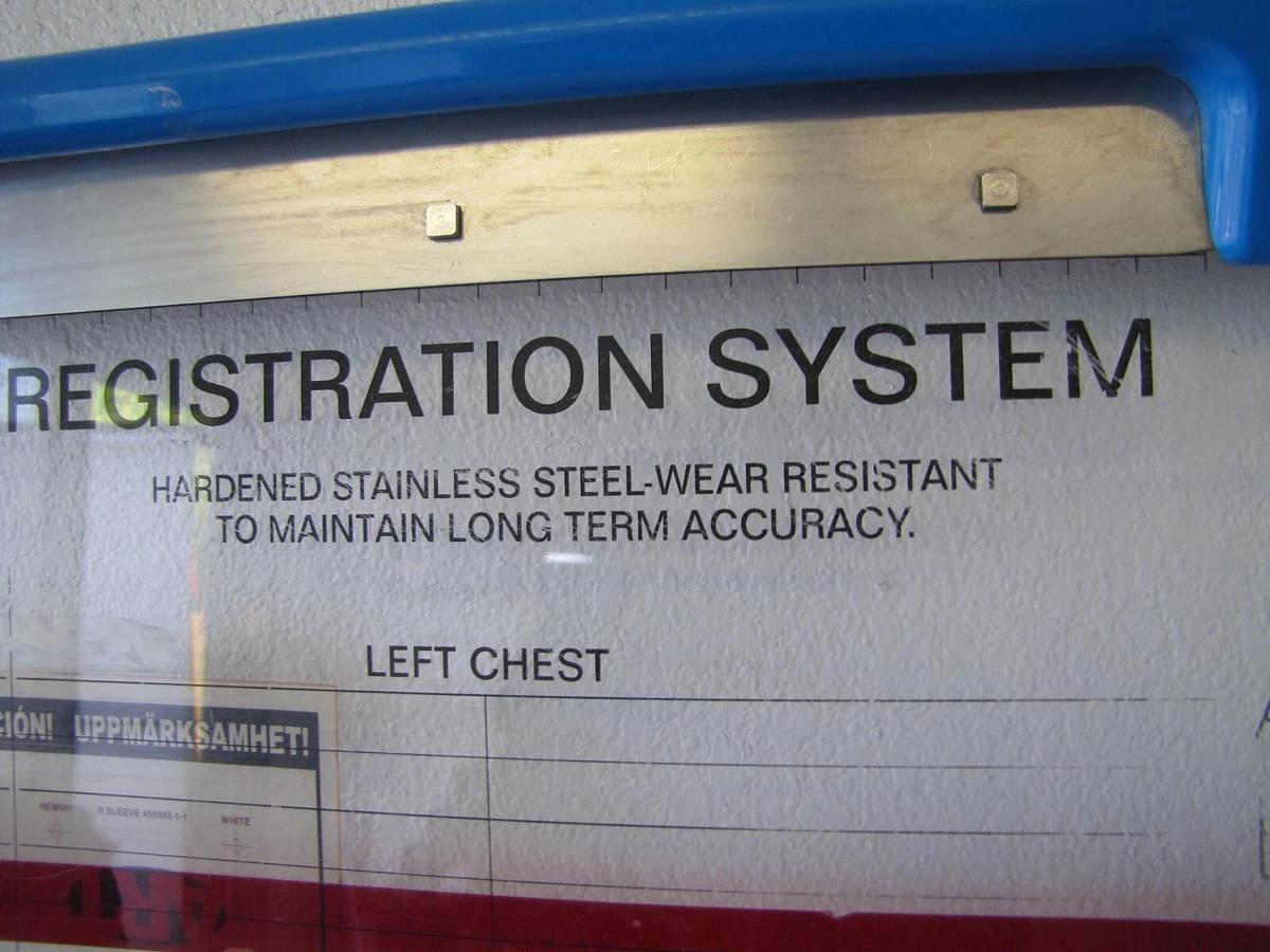 Used Newman Pin-lock Registration Textile Printing Application System