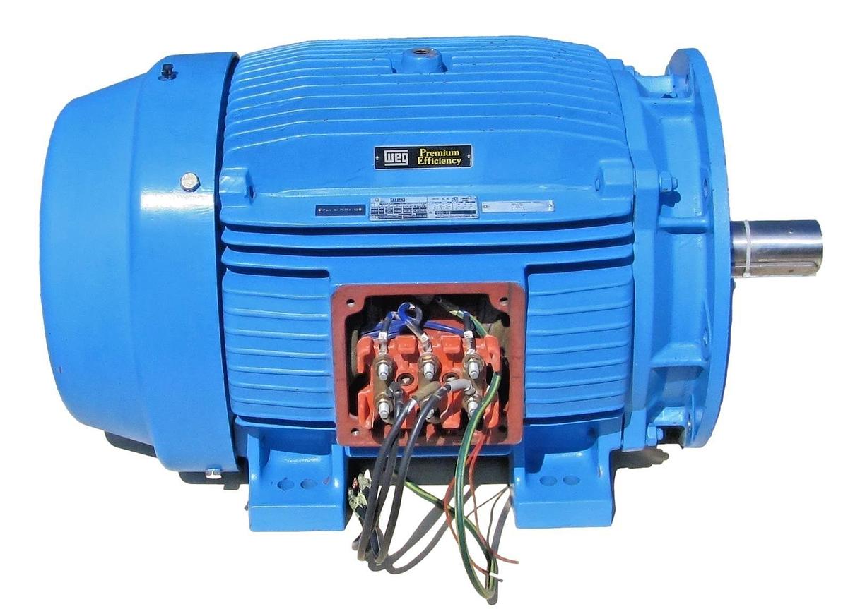 Used CompAir Hydrovane 75083-10 WEG 50 HP Electric Motor 400V 3 Phase 50Hz 1480 RPM