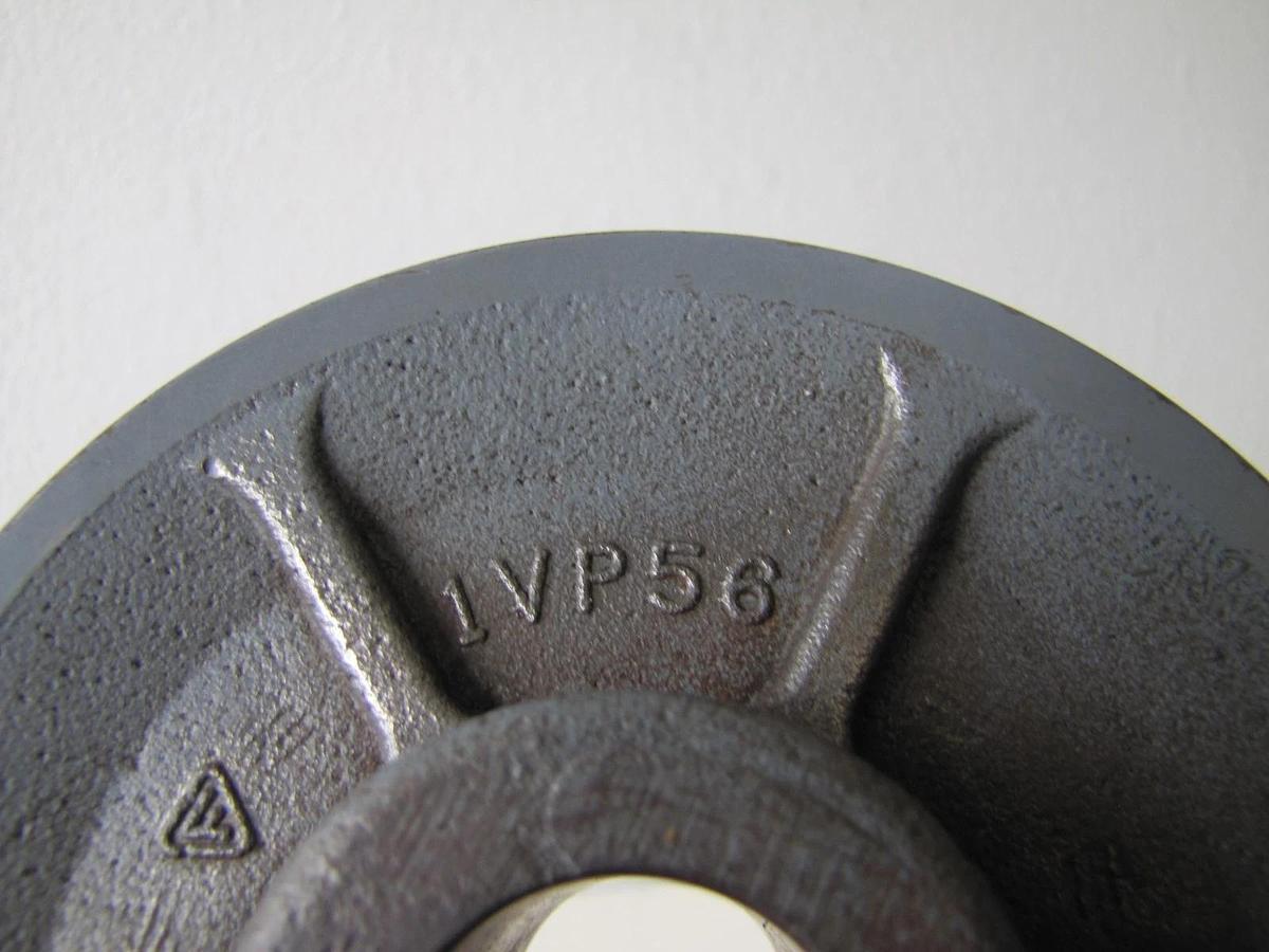 Used Variable Pitch 1VP56 V Belt Pulley 5-3/8" OD 1-1/8 Keyed ID Single Groove