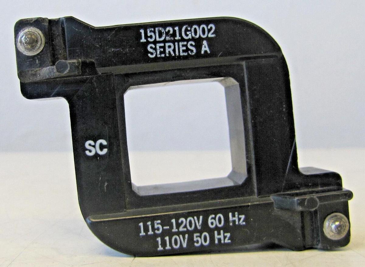 Used General Electric 15D21G002 115V - 120V Coil for Contactor