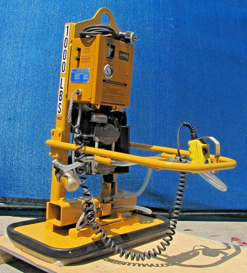 Used Anver 1000 lbs  Electric Powered Vacuum Pad Lifter Lift ET100S-FP 90° Tilting #2