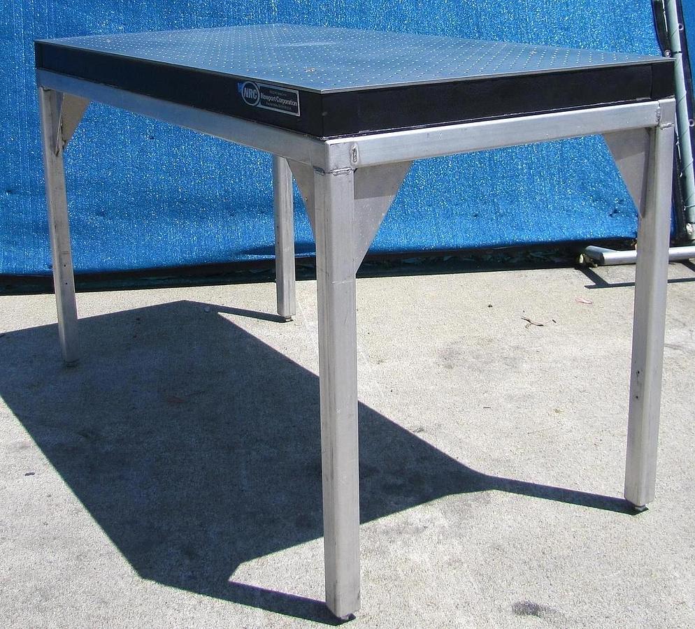 Used Newport NRC 48" x 24" Breadboard Optical Table With Legs Stand 29" High