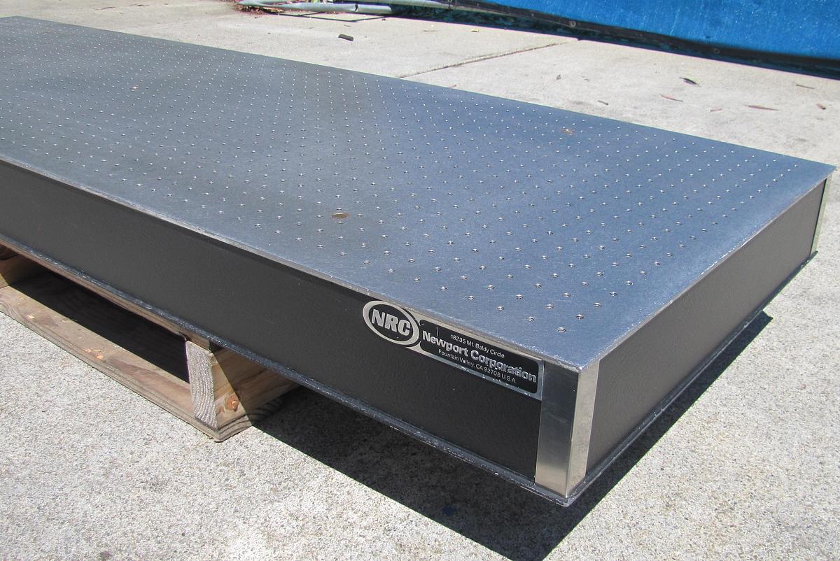 Used Newport NRC 72" x 24" Benchtop Optical Breadboard Table 1/4-20 Threaded Holes