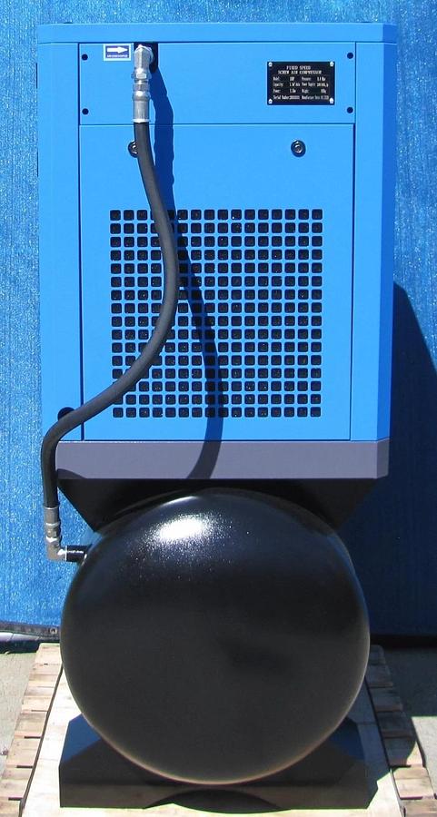 Used 2025 Maximus 10 HP Rotary Screw Air Compressor with 80 Gallon Tank 230V 3 Phase