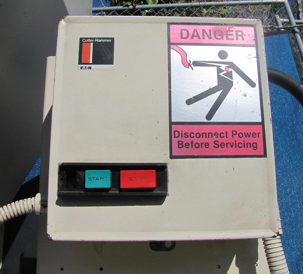 Used Nelmor AEC 10 HP Plastic Granulator Chopper Grinder Machine G1215P1 230V 3 Phase