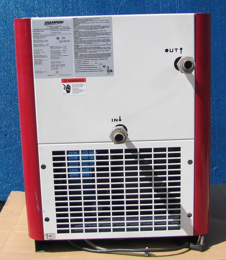 Used Champion Refrigerated Compressed Air Dyer CRN25A1 25 SCFM 232 PSI 115 VAC