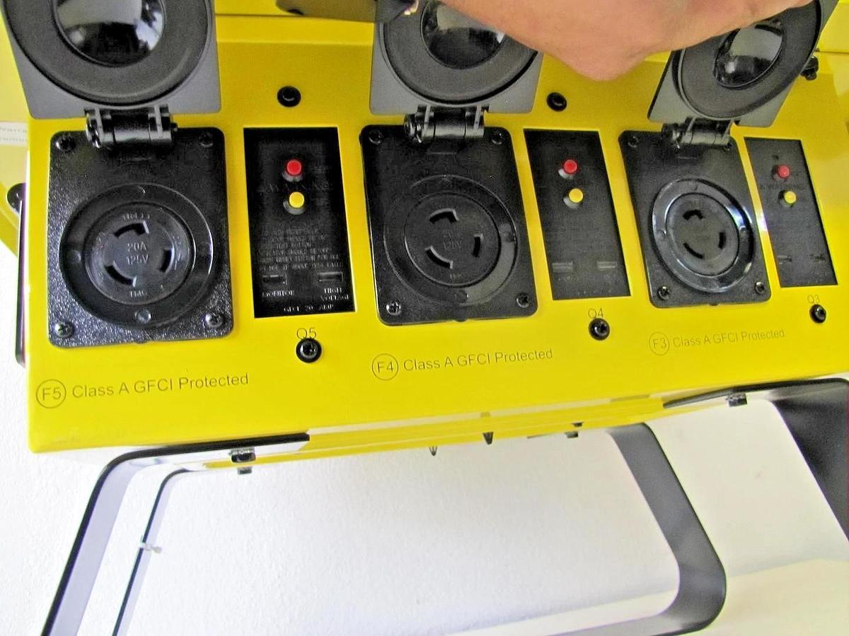Used Voltec 125/250V 50A Temporary Power Distribution Spider Box T-BOX-6L Twist Lock