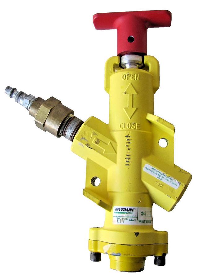 Used Speedaire 1/2" NPT Air Line Lockout Valve 4ZL04 Air System Shut Off Valve