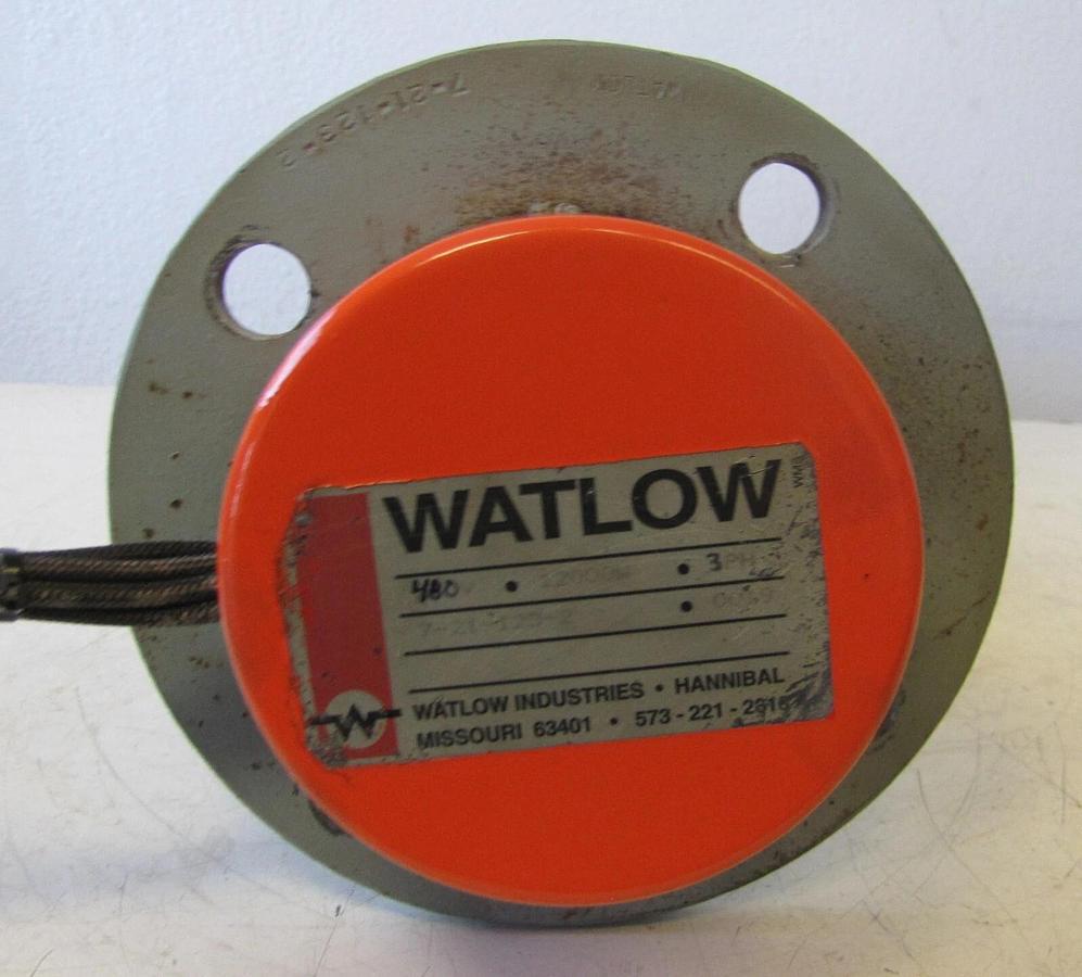 Used Watlow Heater 24" Heating Element Tank Heater 12,000 Watts 480V 3 Phase 12 KW