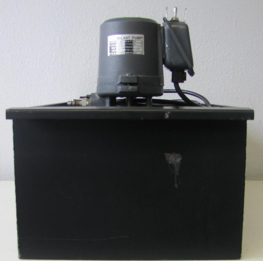 Used Industrial Coolant Pump 1/8HP With 24" Long x 12" Wide x 8" Deep Tank 110 VAC