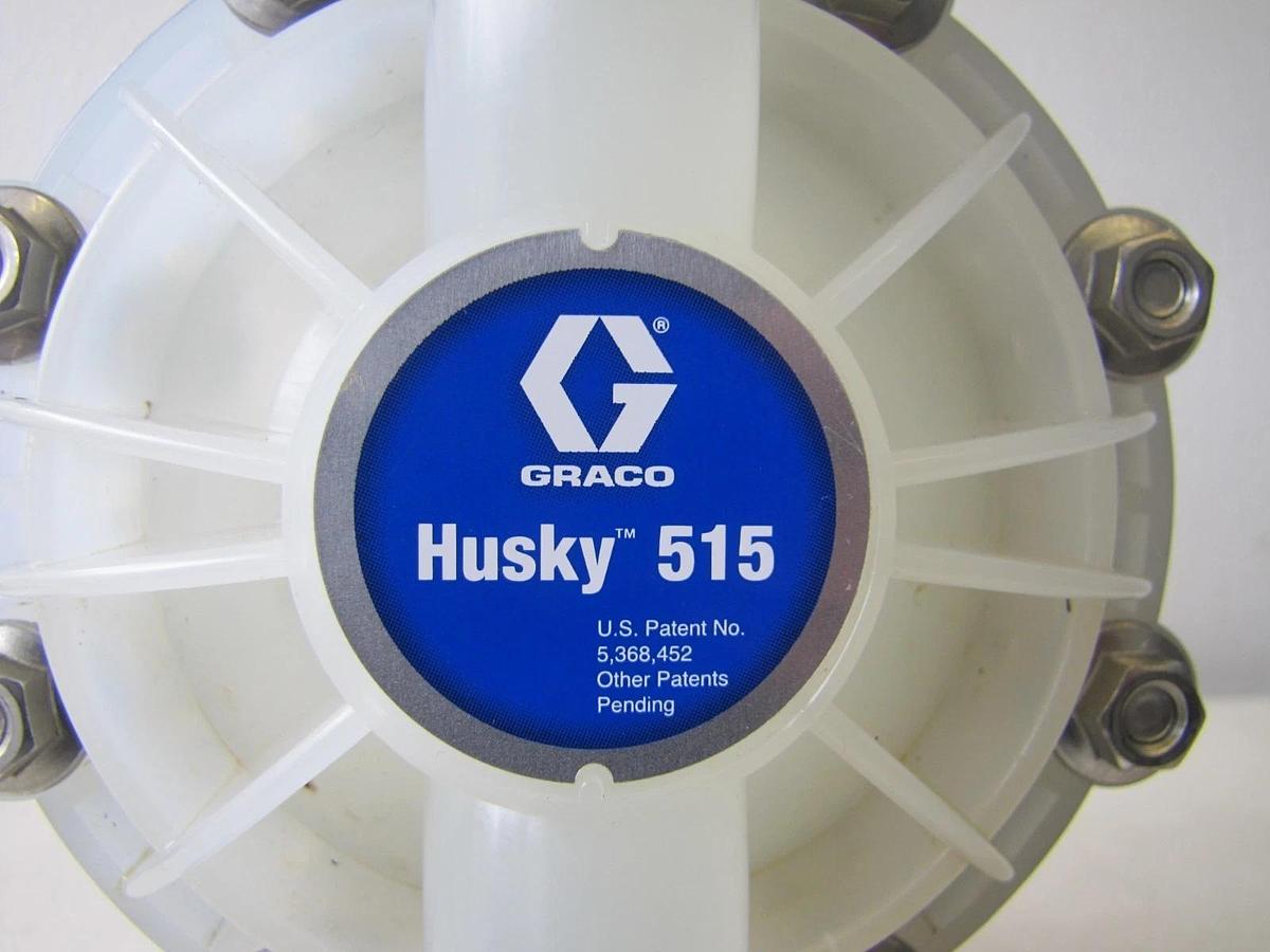 Used Graco Husky 515 Air Operated Polypropylene Double Diaphragm Pump 3/4" NPT