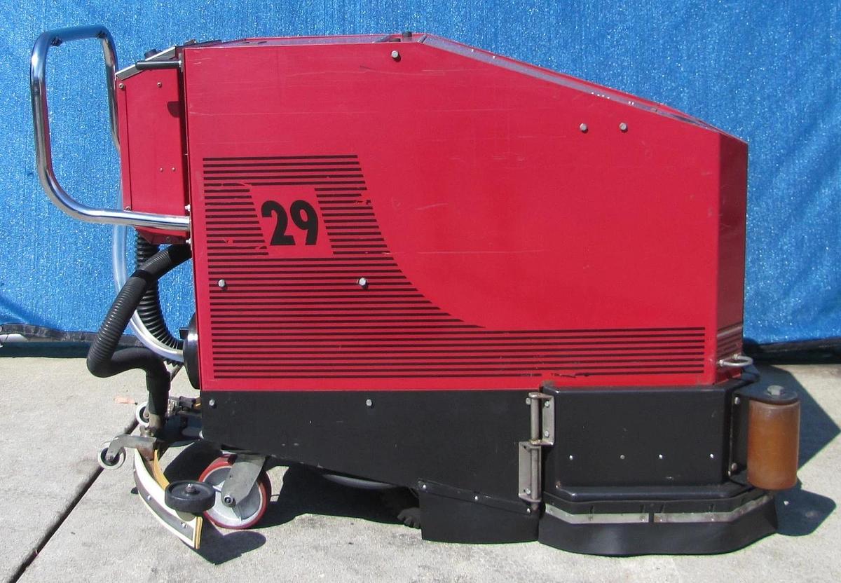Used Factory Cat Walk Behind Floor Scrubber 29" Path 24VDC Battery System W/ Charger