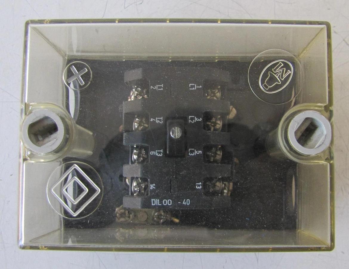 Used Klockner Moeller 20 Amp Industrial Contactor DIL 00-40-NA  3 Pole 20A 115V Coil