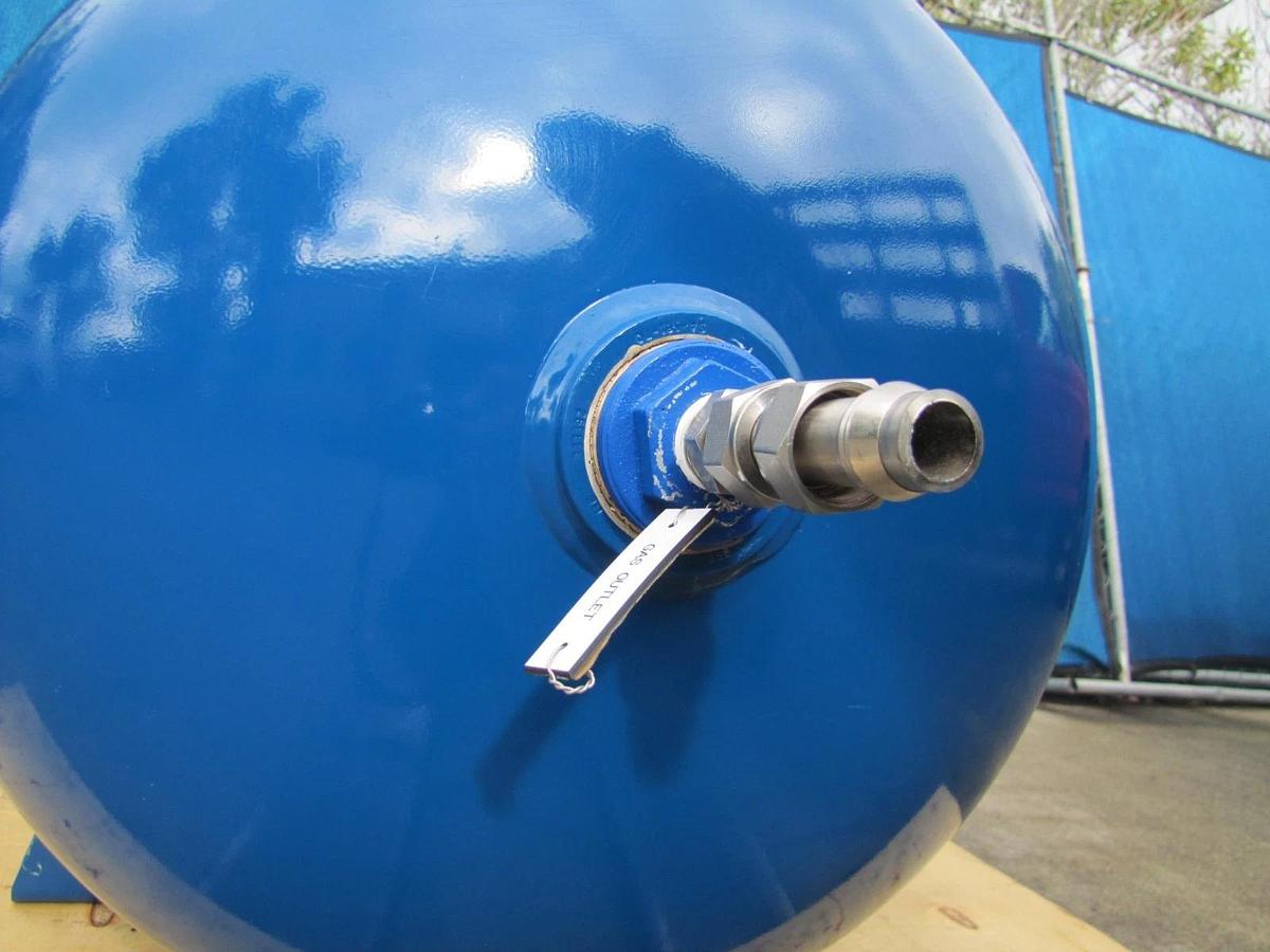 Used Haskel 8AGD-2 Single Stage Double Action Gas Booster with 80 Gallon Tank