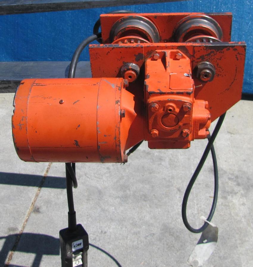 Used CM 3 Ton Series 635 Electric Motor Driven Trolley 230V 3 phase for a CM Hoist