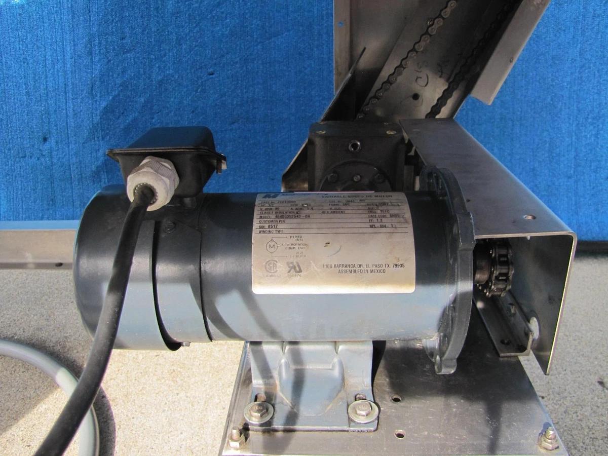 Used Commercial Stainless Steel Heat Shrink Tunnel 350°F Adjustable Speed Conveyor