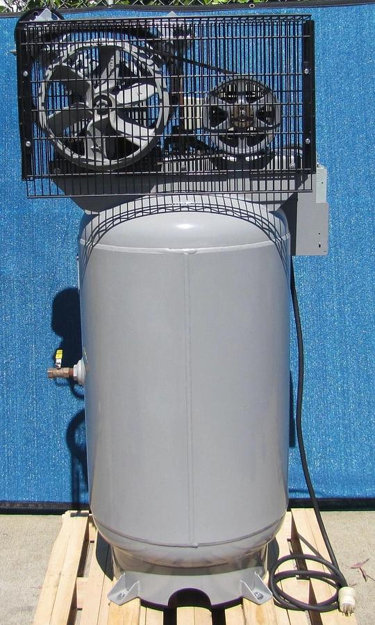 Used Ingersoll Rand 5 HP T30 Upright Piston Air Compressor 80 Gallon Tank 230V 3 Ph