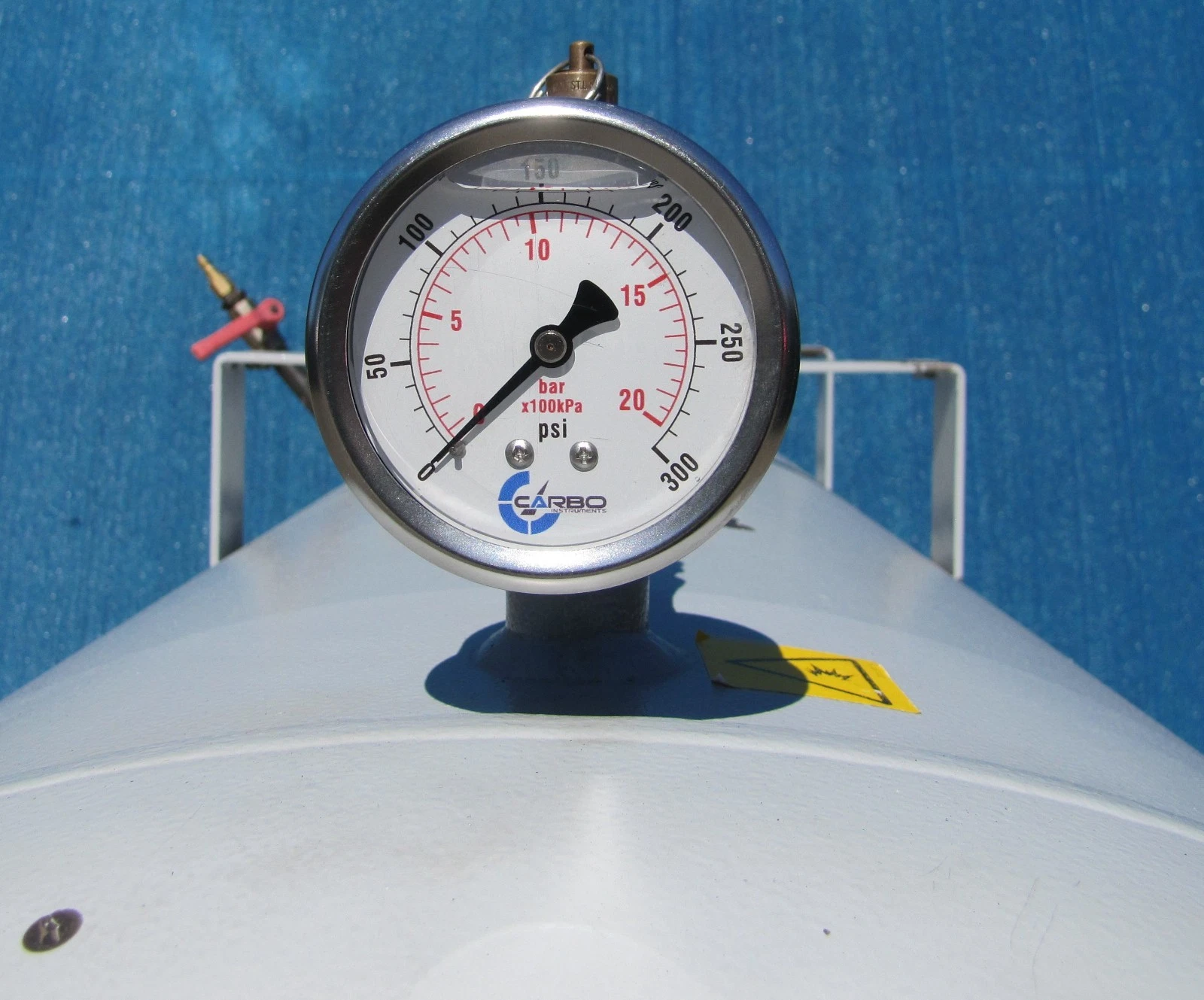 Used Chicago Pneumatic 120 Gallon Air Compressor Tank Receiver w/ Gauge Safety Valve