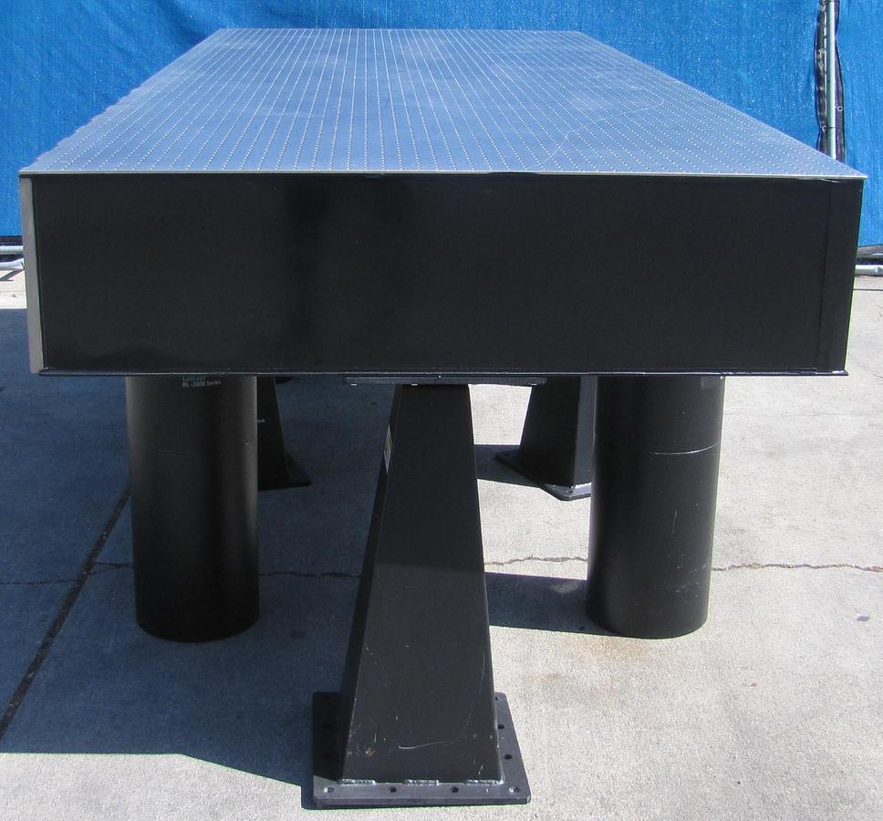 Used Newport RS 4000 10' x 4' Optical Breadboard Sealed Hole Table Top RL-2000 Legs