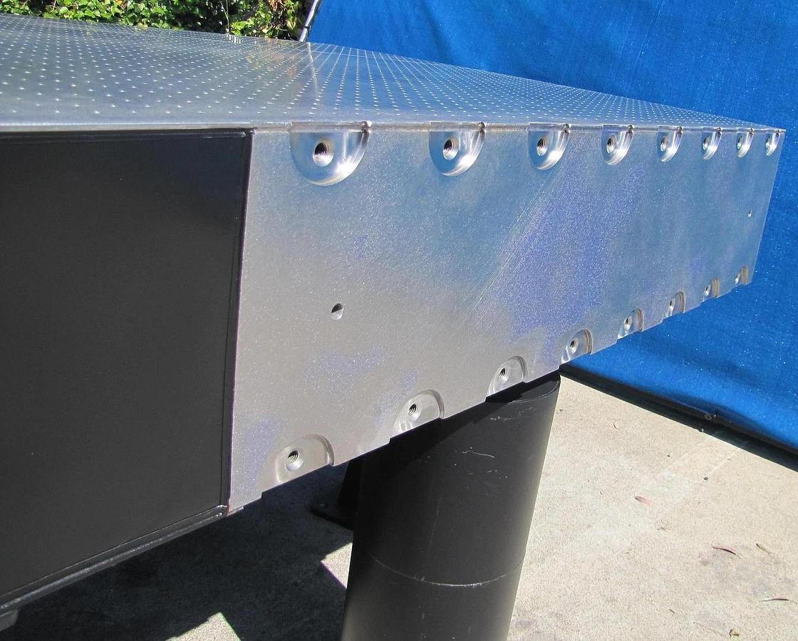 Used Newport RS 4000 10' x 4' Optical Breadboard Sealed Hole Table Top RL-2000 Legs