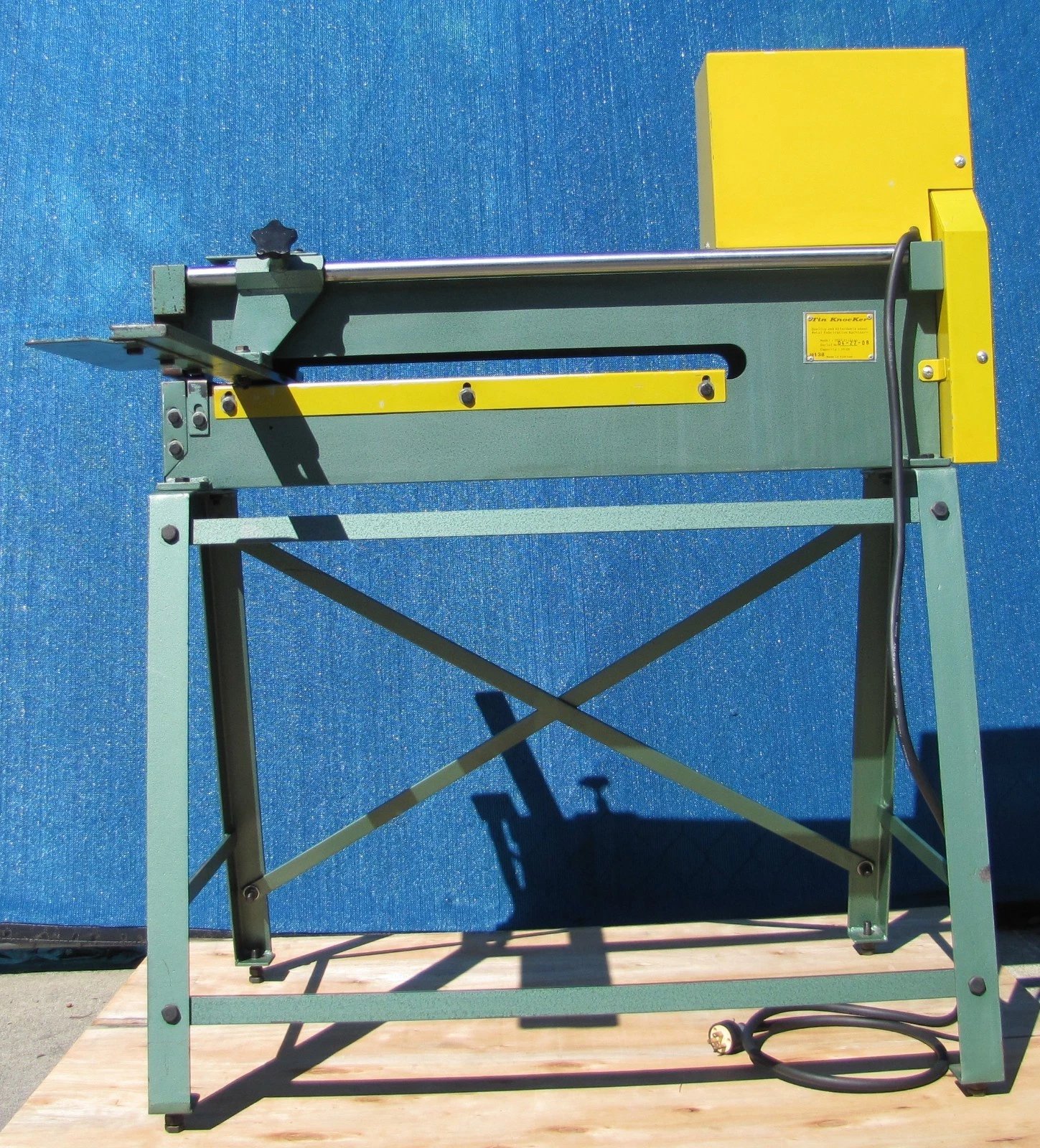 Used Tin Knocker 2024 Sheet Metal Slitter 20 Gauge 14" Throat HVAC Duct Cutter 115V