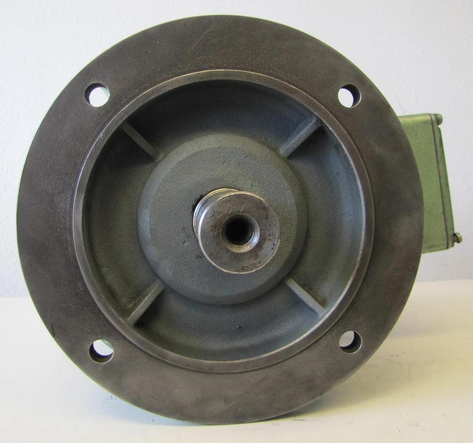 Used Bauknecht 6.6 kW Electric Motor 230/460V 3 Phase 1740 RPM 1-1/2" Shaft Dia.