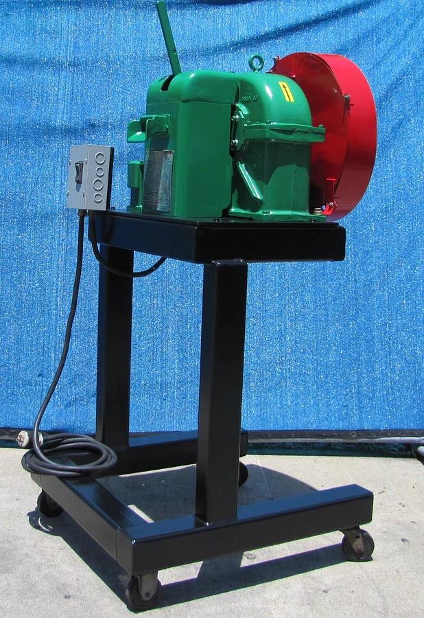 Used Sweed Metal Scrap Banding Wire Recycling Chopper with Wheeled Stand 460V 3PH