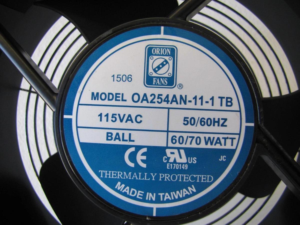 Used Champion VP1066875 Orion 10” Cooling Fan Blower 115V OA254AN-11-1TB  #2