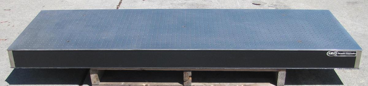 Used Newport NRC 72" x 24" Benchtop Optical Breadboard Table 1/4-20 Threaded Holes