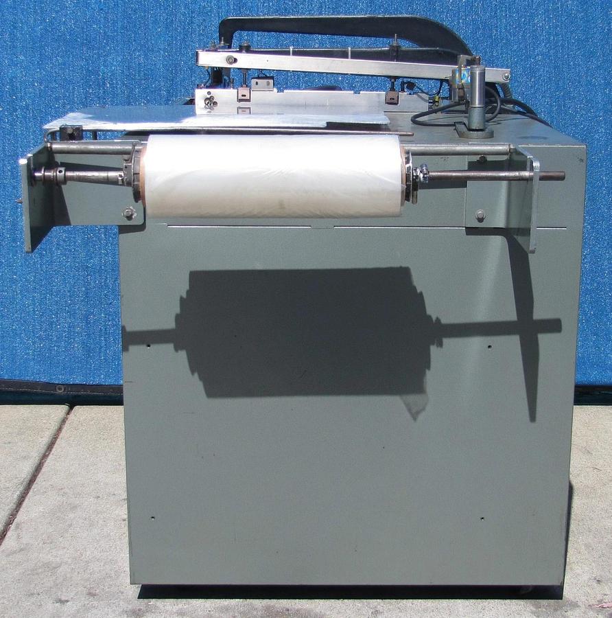 Used Weldotron 5201A L-Bar Heat Shrink Sealer Wrapping Machine & Conveyor 220V 1 Ph