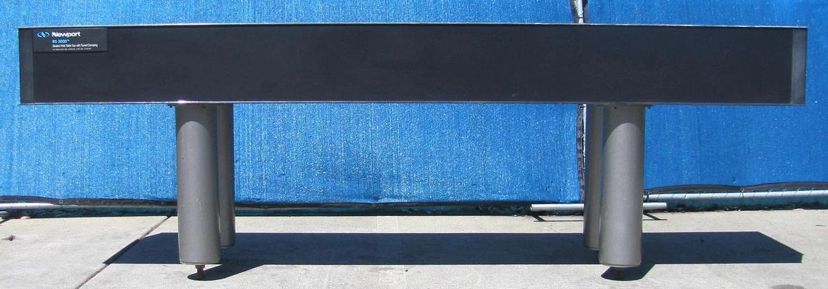 Used Newport RS 3000 10' x 2' Optical Breadboard  Sealed Hole Table Top with Legs