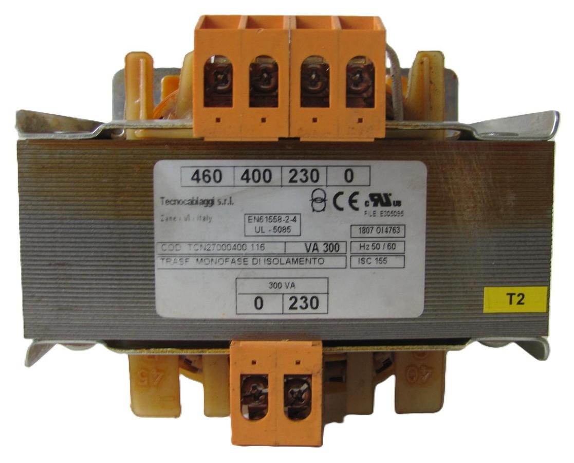 Used Tecnocablaggi 300VA Control Transformer TCN27000400.116 230/460V Input 230V Out